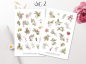 Preview: Sommer Vögel Sticker Set